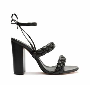 SCHUTZ Black Braided Heels